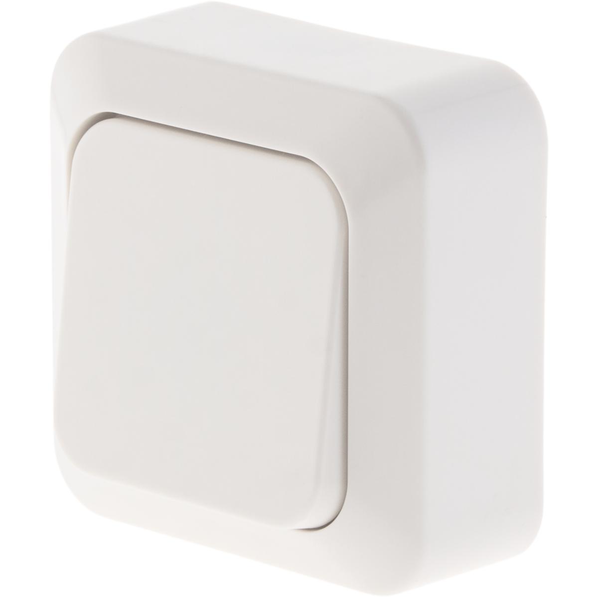 Bouton poussoir en saillie Celesta - blanc - Dio