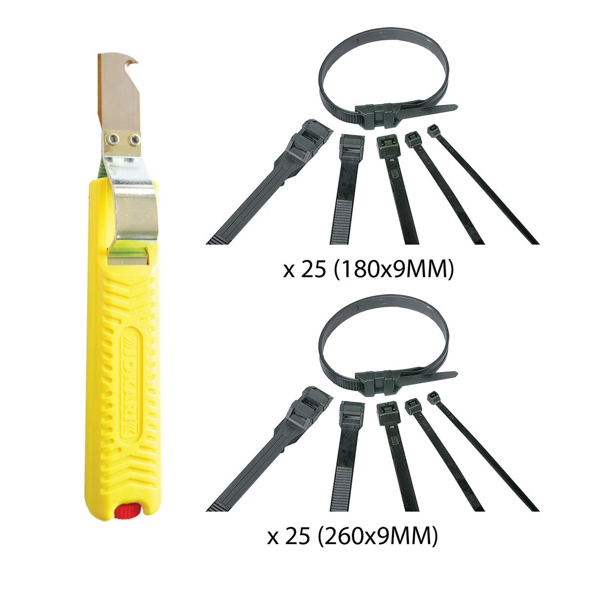 Kit pour dénuder et attaches câbles - Dio