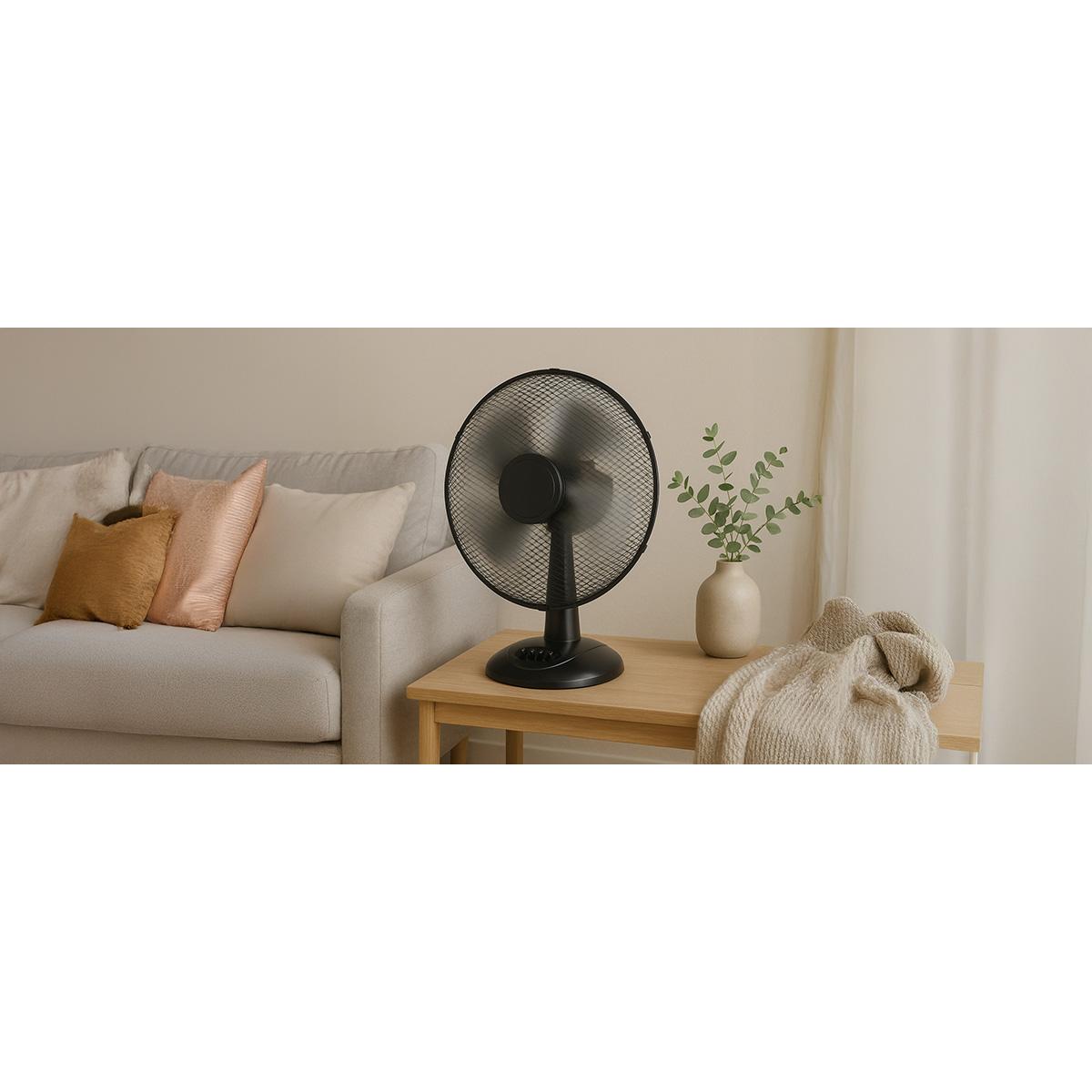 Ventilateur de table silencieux 40W Ø40cm - 3 niveaux de vitesses - DiO