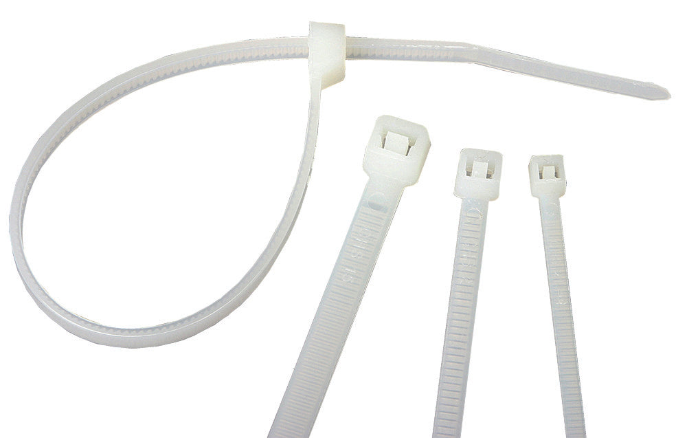Lot de 25 colliers de câblage - 280x3,5mm - Blanc - Zenitech