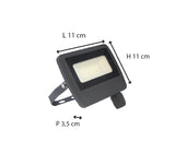 Projecteur étanche IP65 (10W - 800lm) - Noir - Dio