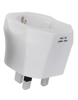 Adaptateur de voyage Europe vers Royaume-Uni 3250W - IP44 - Blanc - Dio