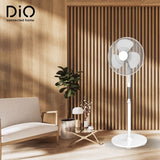 Ventilateur silencieux oscillant 45W Ø40cm 3 vitesses - Blanc - DiO
