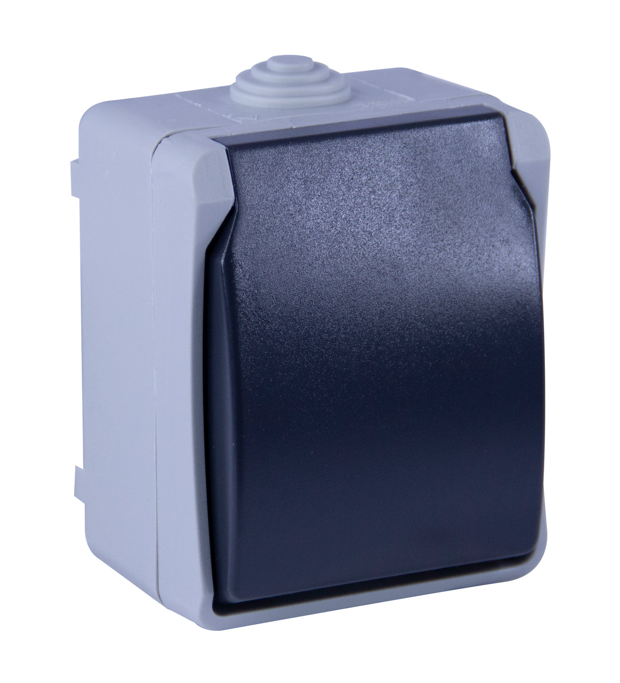Prise 2P+T en saillie Aquatop IP54 - gris et blanc - Dio