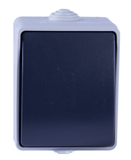 Poussoir en saillie Aquatop IP54 - gris et blanc - Dio