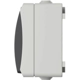 Interrupteur va et vient en saillie Aquatop IP54 - gris et blanc - Dio