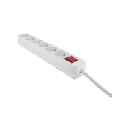Bloc multiprise + interrupteur 6x2P+T 3680 W - 4m - Dio