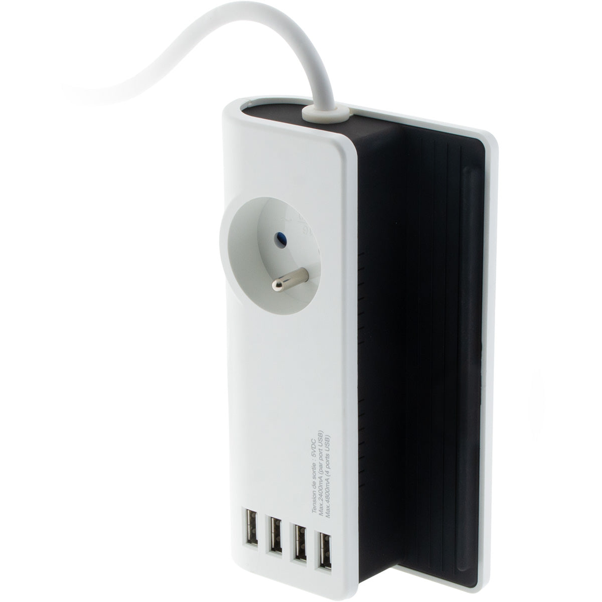 Dock chargeur de bureau USB + prise 2P+T 16A - Voltman
