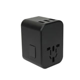 Adaptateur prise voyage universel international - 5 ports USB inclus - Noir - Voltman