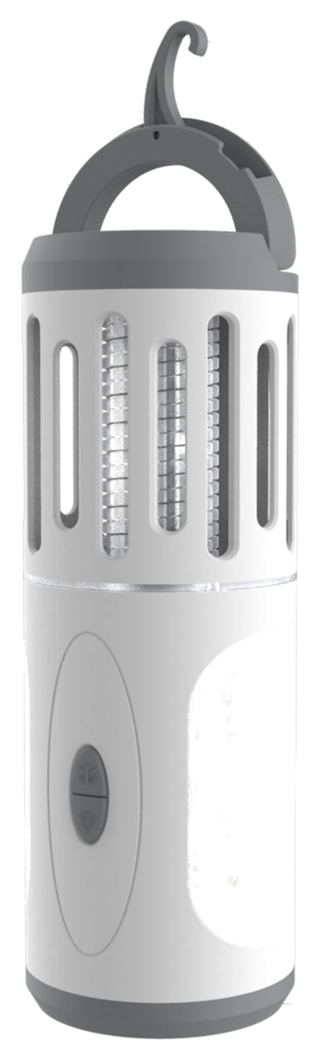 Lampe torche anti-moustiques surface 30 m² - Blanc - Voltman