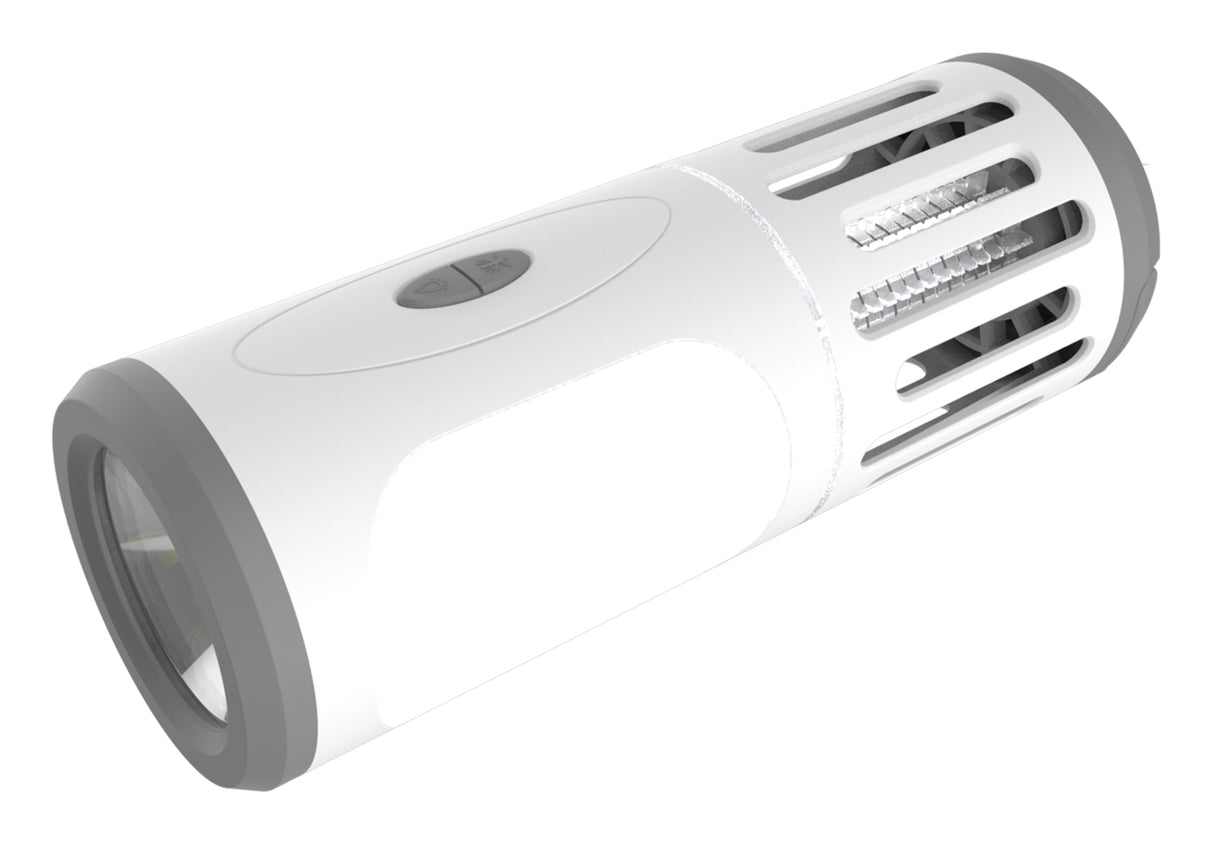 Lampe torche anti-moustiques surface 30 m² - Blanc - Voltman