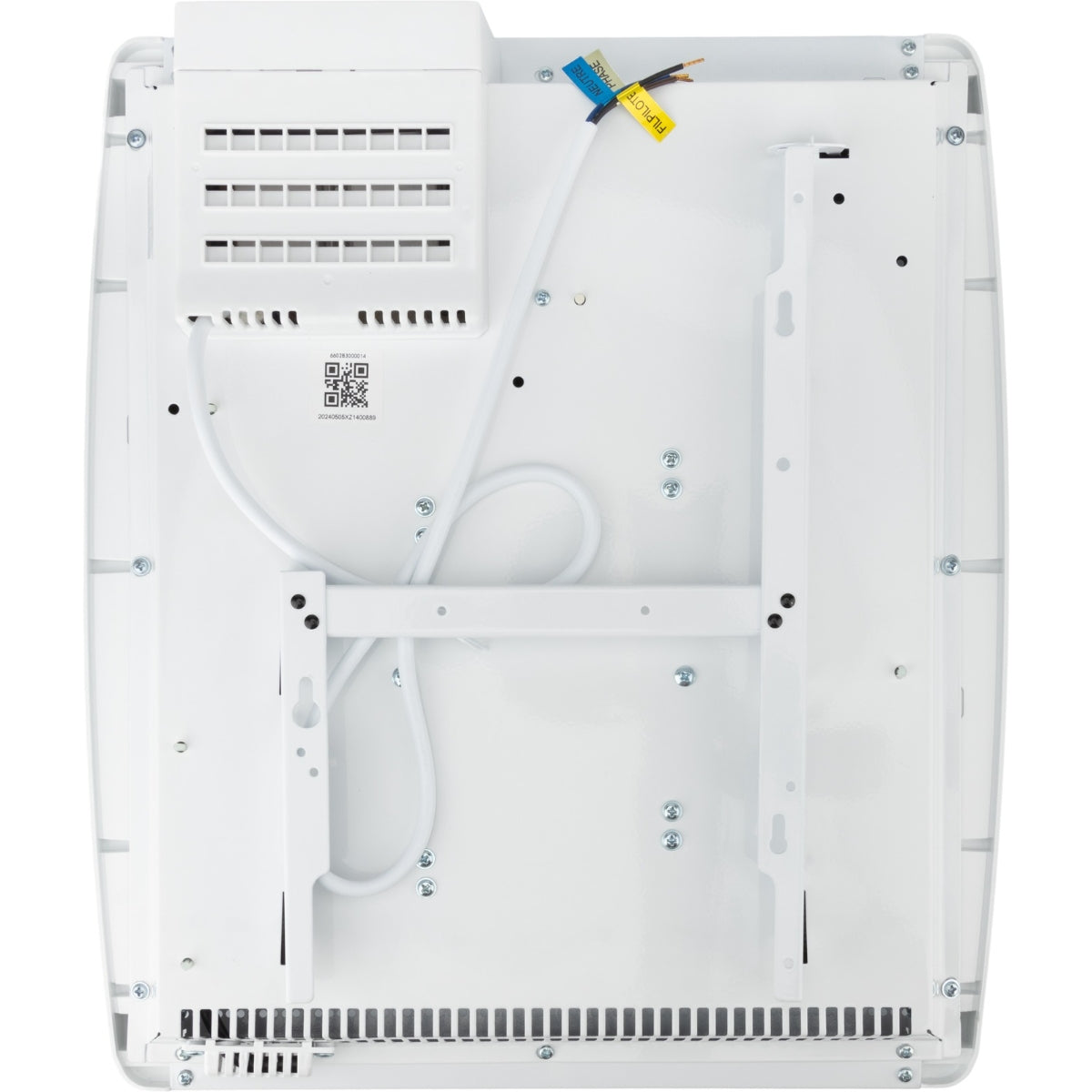 Chauffage électrique rayonnant Blanc 500W - thermostat intégré - Voltman