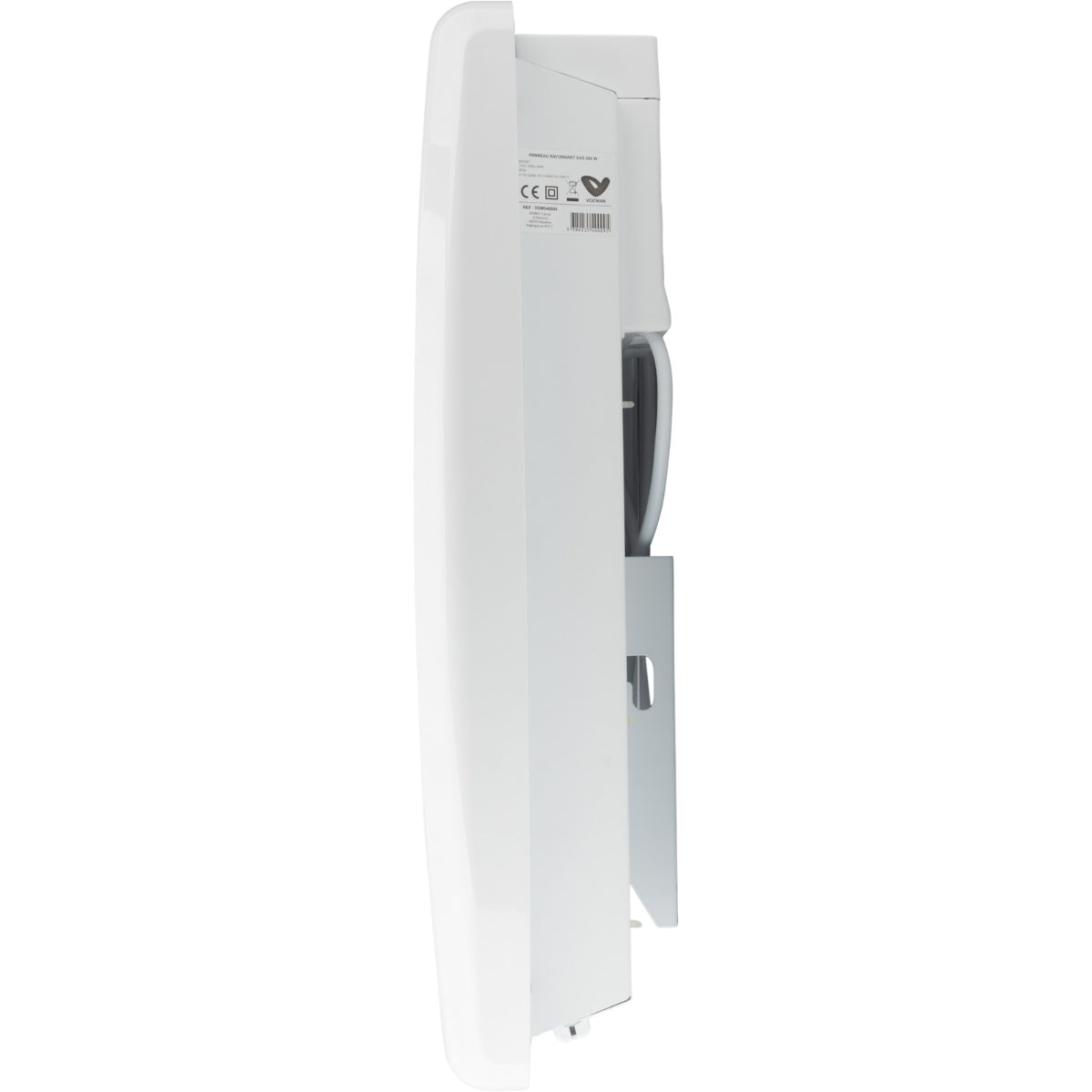 Chauffage électrique rayonnant Blanc 500W - thermostat intégré - Voltman