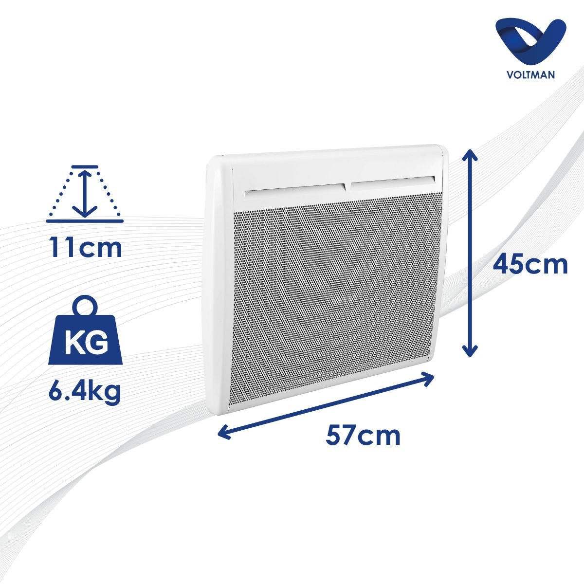 Chauffage électrique panneaux rayonnants 500 à 2000W - Voltman