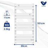 Chauffage sèche-serviette 500W - inertie sèche - Blanc - Voltman