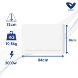 Chauffage chaleur douce Leia - 1000/1500/2000W - Voltman