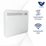Radiateur connecté wifi inertie sèche en fonte de 750 à 2000W - Voltman