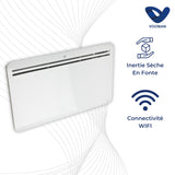 Radiateur connecté wifi inertie sèche en fonte de 750 à 2000W - Voltman