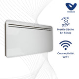 Radiateur connecté wifi inertie sèche en fonte de 750 à 2000W - Voltman