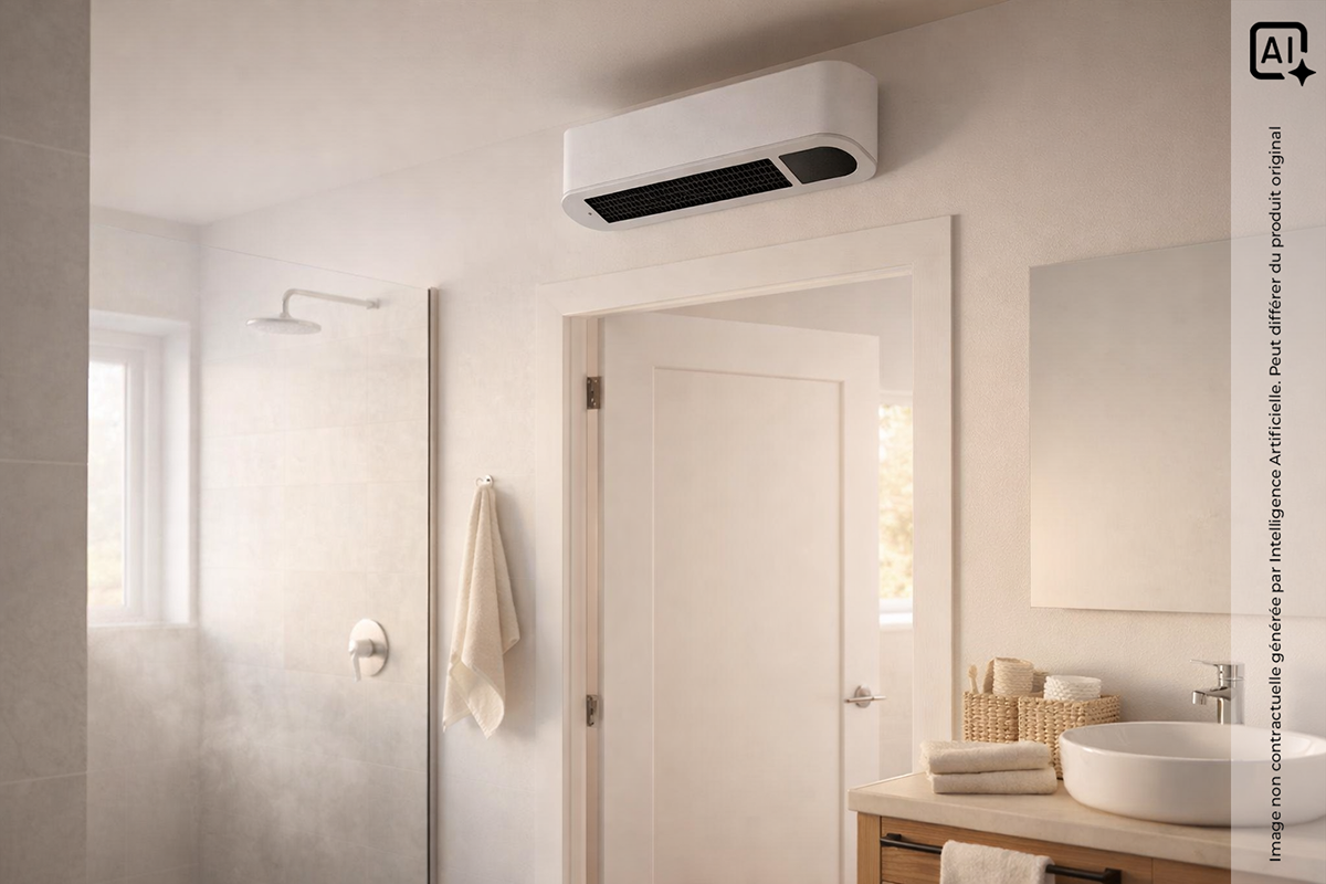 Radiateur mural PTC Thermafix salle de bain 2000W - Voltman