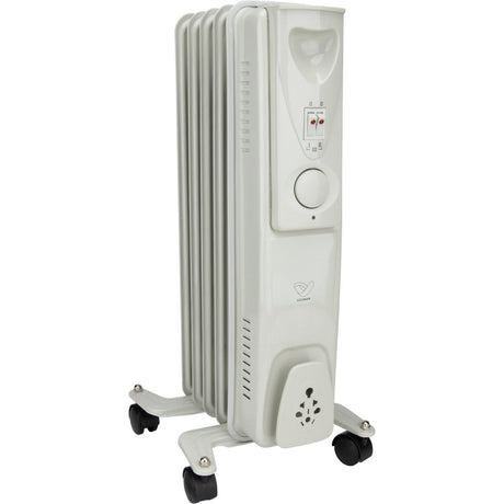 Radiateur mobile bain d'huile - blanc - Voltman