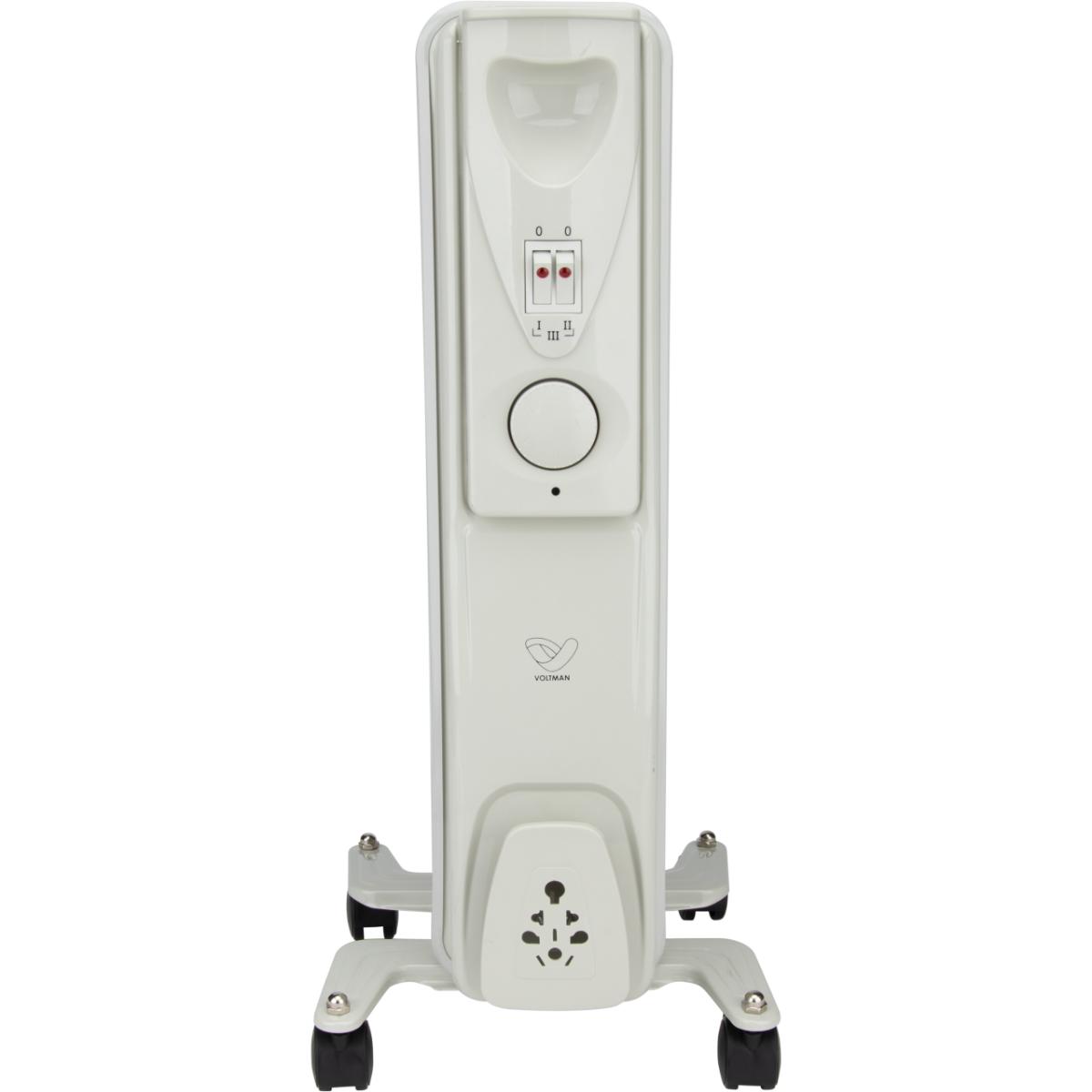 Radiateur mobile bain d'huile - blanc - Voltman