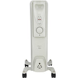 Radiateur mobile bain d'huile - blanc - Voltman