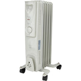 Radiateur mobile bain d'huile - blanc - Voltman