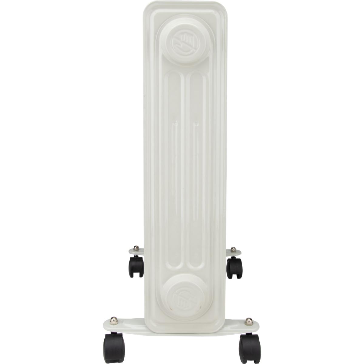 Radiateur bain d'huile Mobioil 1000W à 2500W - 3 niveaux de chauffe - blanc - Voltman