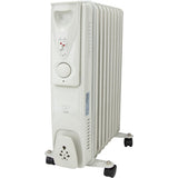 Radiateur mobile bain d'huile - blanc - Voltman