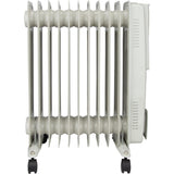 Radiateur mobile bain d'huile - blanc - Voltman