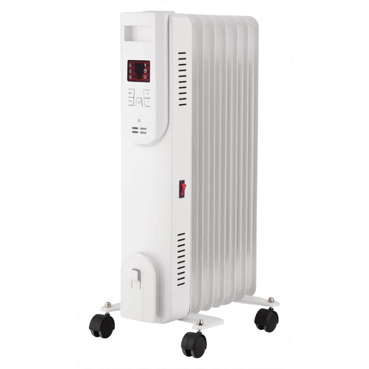 Radiateur mobile bain d'huile DigiOil 1500W - Voltman