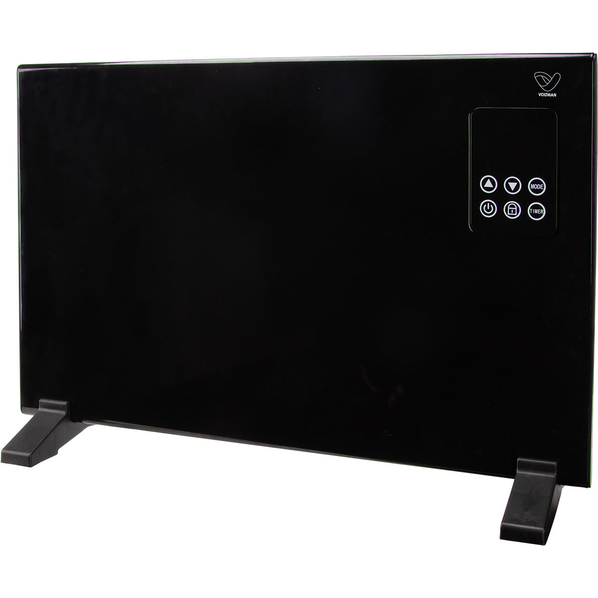 Radiateur Alumia - cœur aluminium 1000 à 2000W - noir - Volman