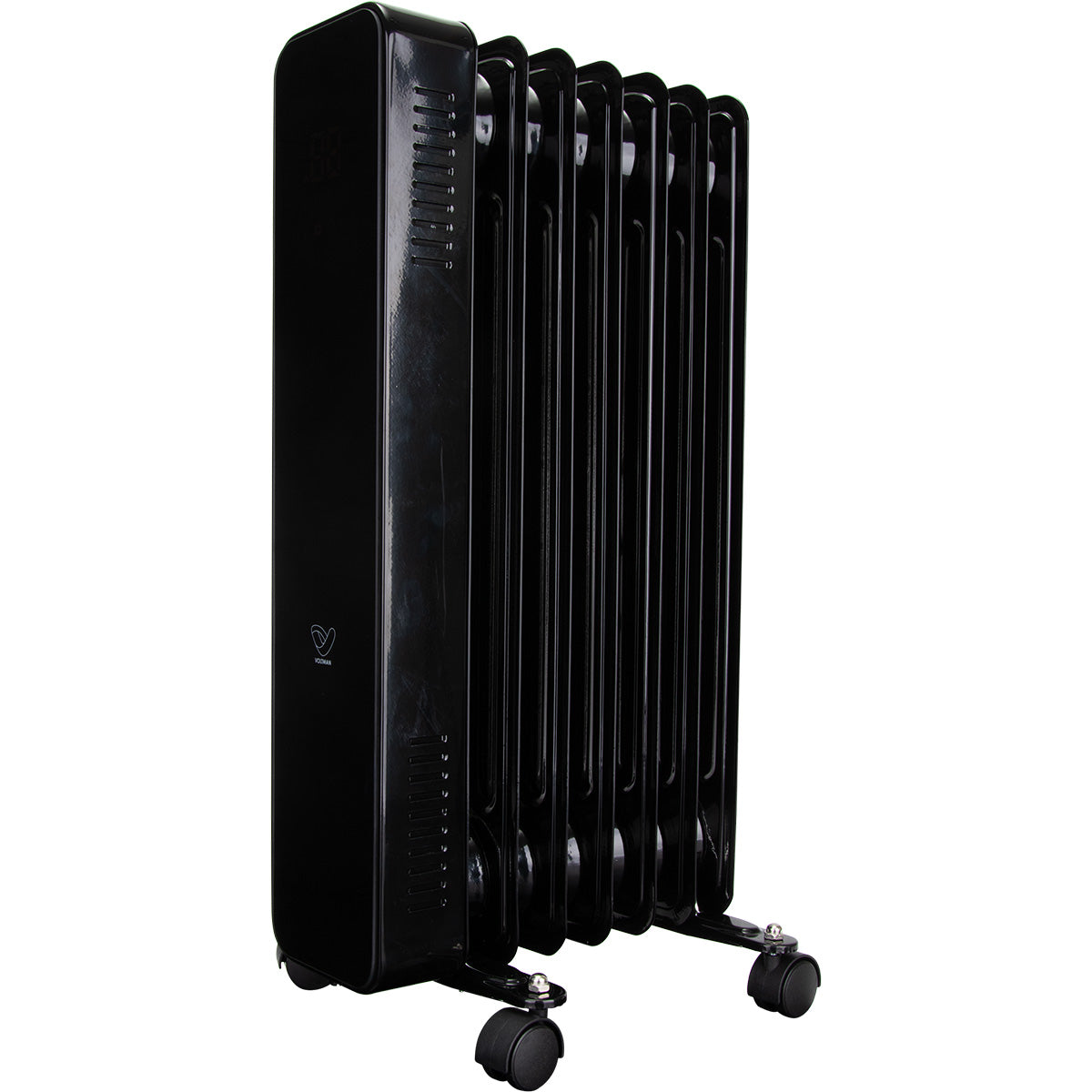 Radiateur mobile à bain d'huile CosyOil 1000/2000W - verre trempé - Voltman