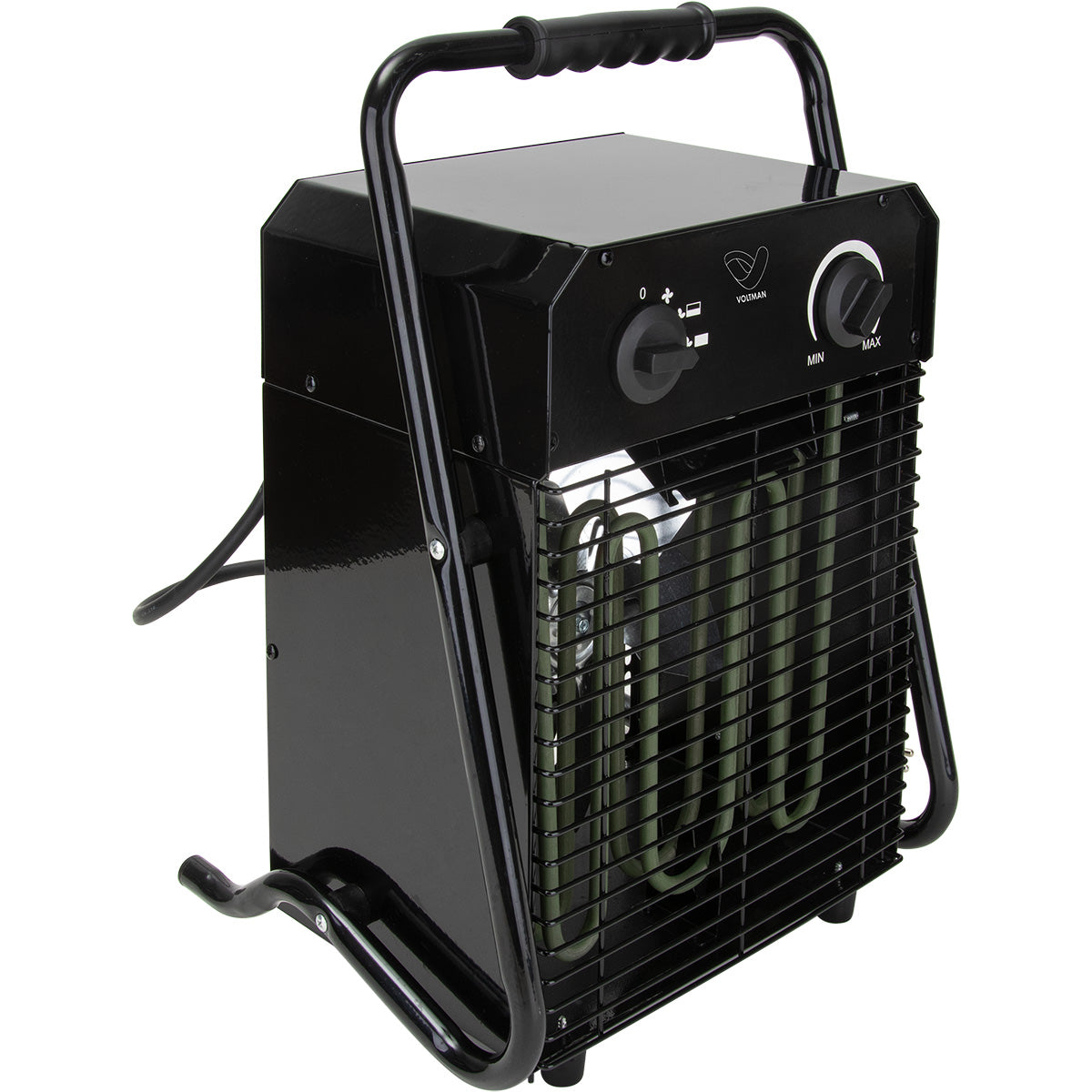 Chauffage soufflant professionnel 1500/3000W acier inoxydable - Voltman