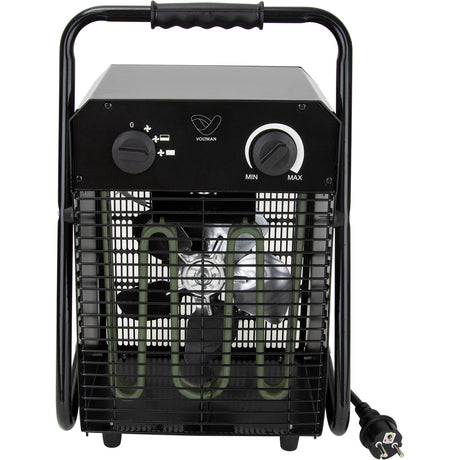 Chauffage soufflant professionnel 1500/3000W acier inoxydable - Voltman