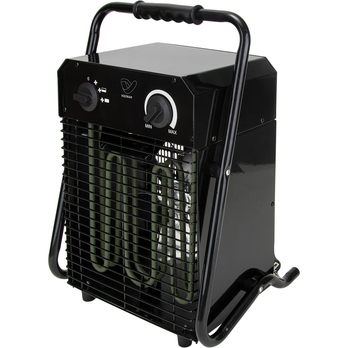 Chauffage soufflant professionnel 1500/3000W acier inoxydable - Voltman