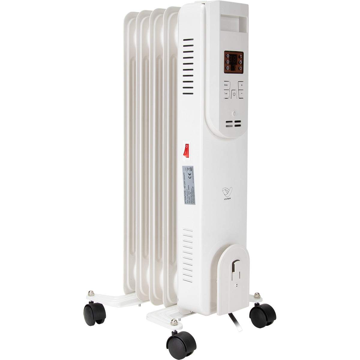 Radiateur mobile bain d'huile DigiOil 1000/1500/2000W - Voltman