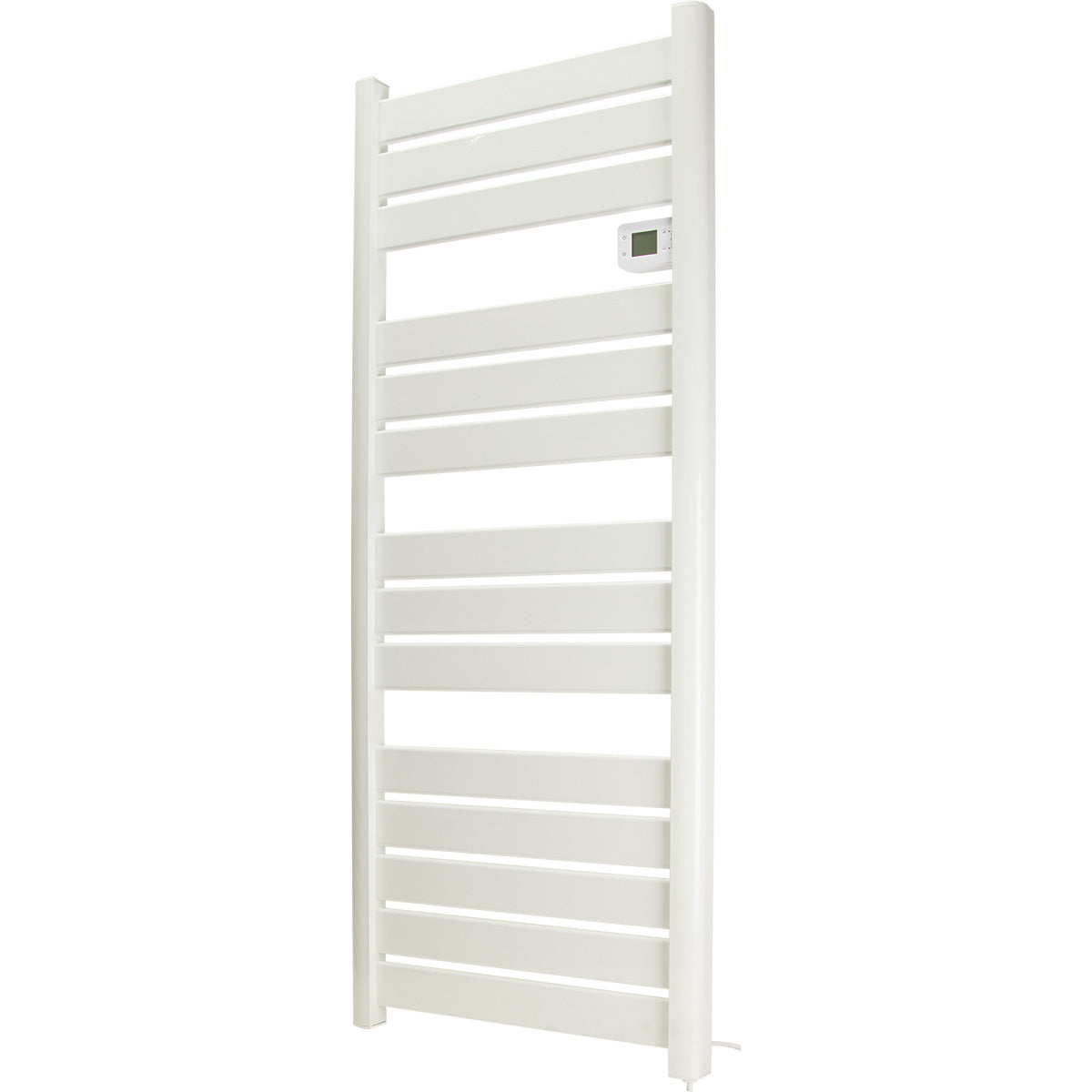Sèche serviette aluminium 500/750/1500W barres plates - blanc - Voltman