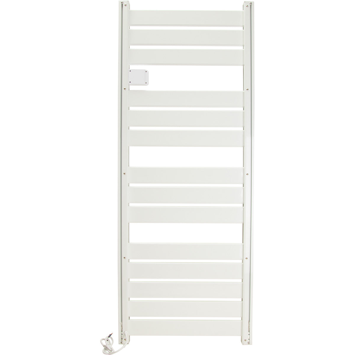 Sèche serviette aluminium 500/750/1500W barres plates - blanc - Voltman