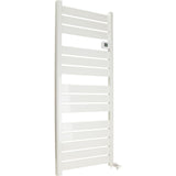 Sèche serviette aluminium 500/750/1500W barres plates - blanc - Voltman