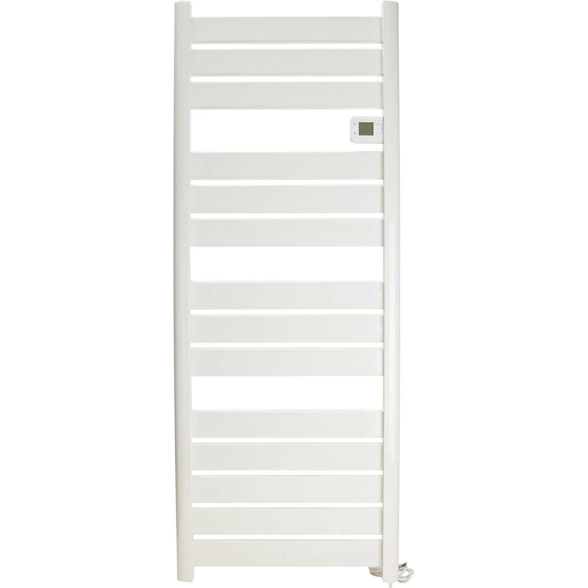 Sèche serviette aluminium 500/750/1500W barres plates - blanc - Voltman