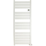 Sèche serviette aluminium 500/750/1500W barres plates - blanc - Voltman