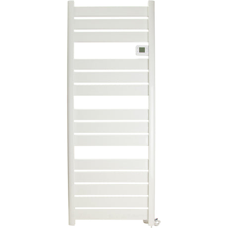 Sèche serviette aluminium 500/750/1500W barres plates - blanc - Voltman