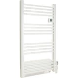 Sèche serviette aluminium 500/750/1500W barres rondes - blanc - Voltman