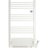 Sèche serviette aluminium 500/750/1500W barres rondes - blanc - Voltman