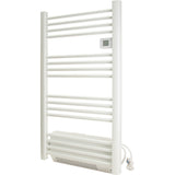 Sèche serviette aluminium 500/750/1500W barres rondes - blanc - Voltman