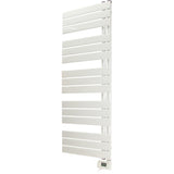 Sèche serviette aluminium - 500W - blanc - barres plates en "E" - Voltman