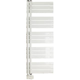 Sèche serviette aluminium - 500W - blanc - barres plates en "E" - Voltman