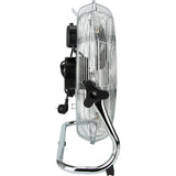 Ventilateur brasseur d'air Ø45cm - 1750m³/h - chrome - Voltman